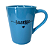 Caneca Porcelana Tulipa 220ml Mensagens Azul - Imagem 6