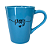 Caneca Porcelana Tulipa 220ml Mensagens Azul - Imagem 7