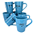 Caneca Porcelana Tulipa 220ml Mensagens Azul - Imagem 5
