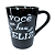 Caneca Porcelana Tulipa 220ml Frases de Amor Preta - Imagem 7