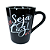 Caneca Porcelana Tulipa 220ml Frases de Amor Preta - Imagem 8