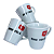 Caneca Porcelana Tulipa 120ml Amo Você Rede Social Branca - Imagem 3