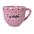 Xícara de Chá Paris 170ml Porcelana Corações Pequenos Rosa - Imagem 2