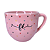 Xícara de Chá Paris 170ml Porcelana Corações Pequenos Rosa - Imagem 6