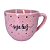 Xícara de Chá Paris 170ml Porcelana Corações Pequenos Rosa - Imagem 8