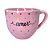 Xícara de Chá Paris 170ml Porcelana Corações Pequenos Rosa - Imagem 9