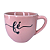 Xícara de Chá Paris 170ml Porcelana Mensagens Rosa - Imagem 3