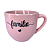 Xícara de Chá Paris 170ml Porcelana Mensagens Rosa - Imagem 6