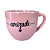 Xícara de Chá Paris 170ml Porcelana Mensagens Rosa - Imagem 7