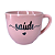 Xícara de Chá Paris 170ml Porcelana Mensagens Rosa - Imagem 8