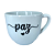 Xícara de Chá Paris 170ml Porcelana Mensagens Branca - Imagem 12