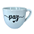 Xícara de Chá Paris 170ml Porcelana Mensagens Branca - Imagem 3