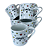 Caneca Porcelana Redonda 210ml Corações Grandes Branca - Imagem 4