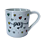 Caneca Porcelana Redonda 210ml Corações Grandes Branca - Imagem 5