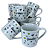Caneca Porcelana Redonda 210ml Corações Grandes Branca - Imagem 7