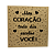 Caixa MDF Com Tampa 20 x 20 x 10cm Meu Coração Todo Dia Escolhe Você - Imagem 4