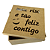 Caixa MDF Com Tampa 20 x 20 x 10cm Meu Riso É Tão Feliz Contigo - Imagem 1