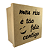 Caixa MDF Com Tampa 20 x 20 x 10cm Meu Riso É Tão Feliz Contigo - Imagem 2