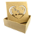 Caixa MDF Com Tampa 15 x 15 x 5cm Eu Te Amo Estrelas - Imagem 3