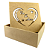 Caixa MDF Com Tampa 15 x 15 x 5cm Eu Te Amo Estrelas - Imagem 6