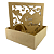 Caixa MDF Com Tampa 15 x 15 x 5cm Com Amor - Imagem 3