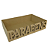 Bandeja de MDF 30 x 20 x 7cm Parabéns - Imagem 1
