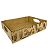 Bandeja de MDF 25 x 18 x 6cm Laser Te Amo - Imagem 3