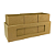 Porta Objetos de MDF 3 Potes - Imagem 1