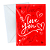 Cartão Comemorativo Romântico 10x15cm Love You C/5 unid - Imagem 1