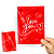 Cartão Comemorativo Romântico 10x15cm Love You C/5 unid - Imagem 2