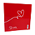 Cartão Comemorativo Romântico 9x9cm Love You C/10 unid - Imagem 3