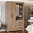 GUARDA ROUPA B64 2 PORTAS 3 GAVETAS BRIZZ - Imagem 1