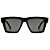 Óculos Evoke Time Square A11 Black  Matte Black Gray Total - Imagem 2