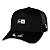 Boné New Era Aba Curva Trucker Brandes Rubber Preto - Imagem 1