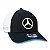 Boné New Era Mercedes Benz Eq Formula E Aba Curva Preto Branco Azul - Imagem 3