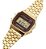 Relogio Vintage Digital Pulseira Aço Dourado Fundo Vinho Casio A159wgea-5Df-Sc - Imagem 2