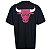 Camiseta New Era Core Nba Chicago Bulls Black - Imagem 2