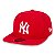 Boné New Era Aba Reta Original Fit NY Yankees Vermeho - Imagem 1