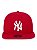 Boné New Era Aba Reta Original Fit NY Yankees Vermeho - Imagem 2