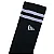 Meia New Era Cano Alto Com Listra No Punho Black White - Imagem 2