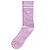 Meia New Era Cano Alto Com Listra No Punho Pink White - Imagem 1