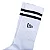 Meia New Era Cano Alto Com Listra No Punho White Black - Imagem 2