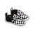 Tênis Vans Slip On V Infantil Black True White - Imagem 1
