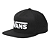 Boné Vans Drop Vii Snapback Black White - Imagem 1