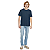 Camiseta Kingejoe Textura Comfort Marinho - Imagem 2