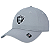 Boné Aba Curva Dat Hat Licenciado Nfl Las Vegas Raiders Cinza - Imagem 1