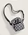 Shoulder Bag Vans Checkerboard Black White - Imagem 1