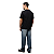 Camiseta Calvin Klein Jeans Masculina Malhão Com Punhos Black - Imagem 3