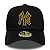 Boné New Era Aba Curva New York Yankees Metallic Black - Imagem 2