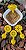 Porta Adubo Plástico Modelo Flor Amarelo Kit 15 unidades - Imagem 3